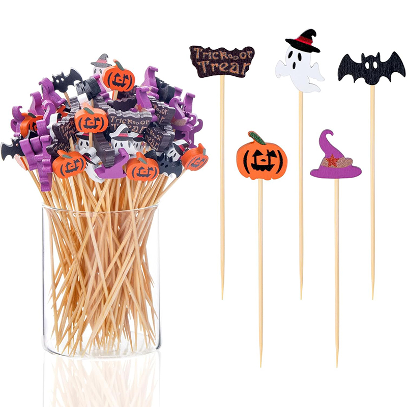 Centerpiece Stick - Palillos desechables para fiesta de Halloween,