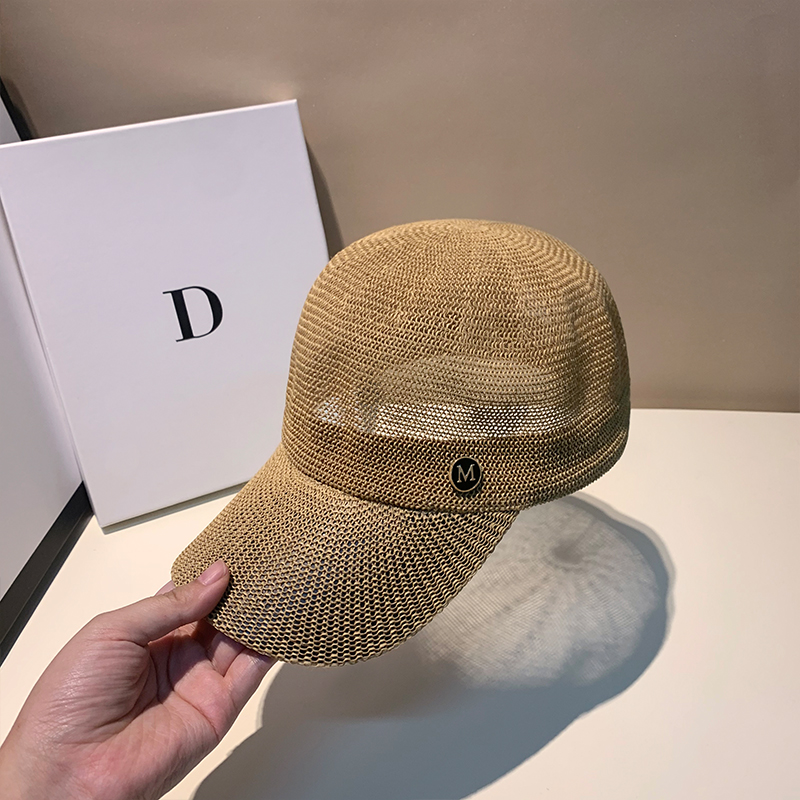 Paper Straw Color - Nuevas gorras de béisbol transpirables informales