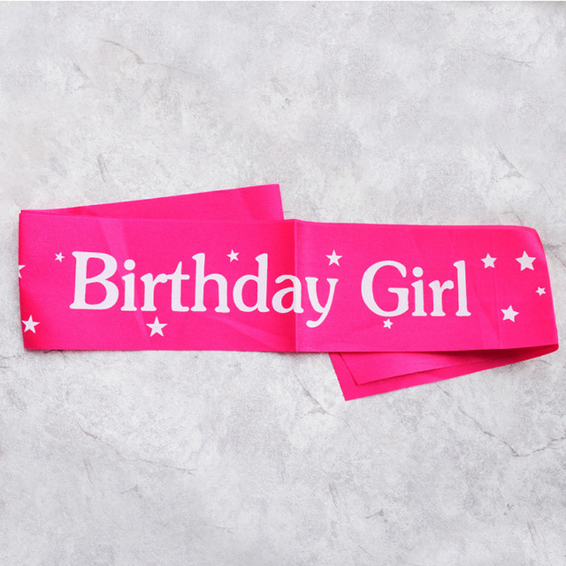 Birthday Sash Glitter - Cintas de cumpleaños para niña, faja