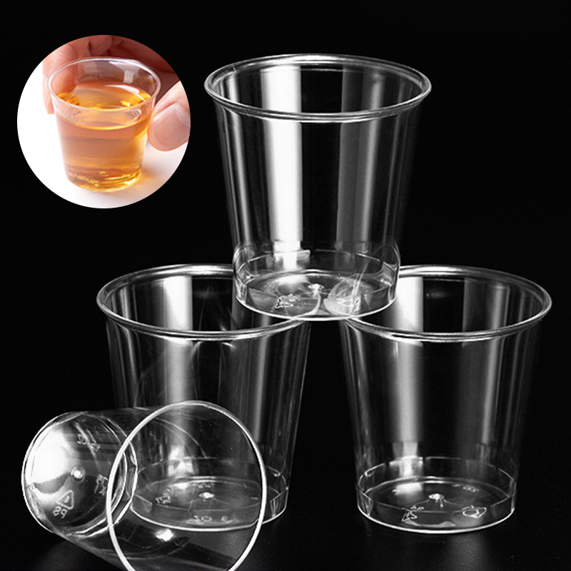 Plastic Cup 50Pcs - 50 Vasos de Plástico Transparente Desechables