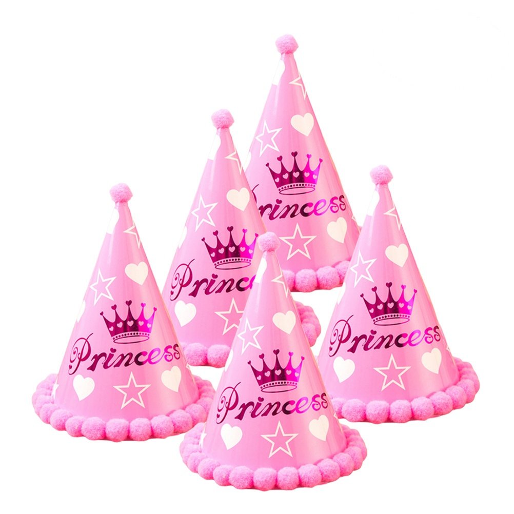 Party Hat Cone - 12 Gorros de Papel con Diseño