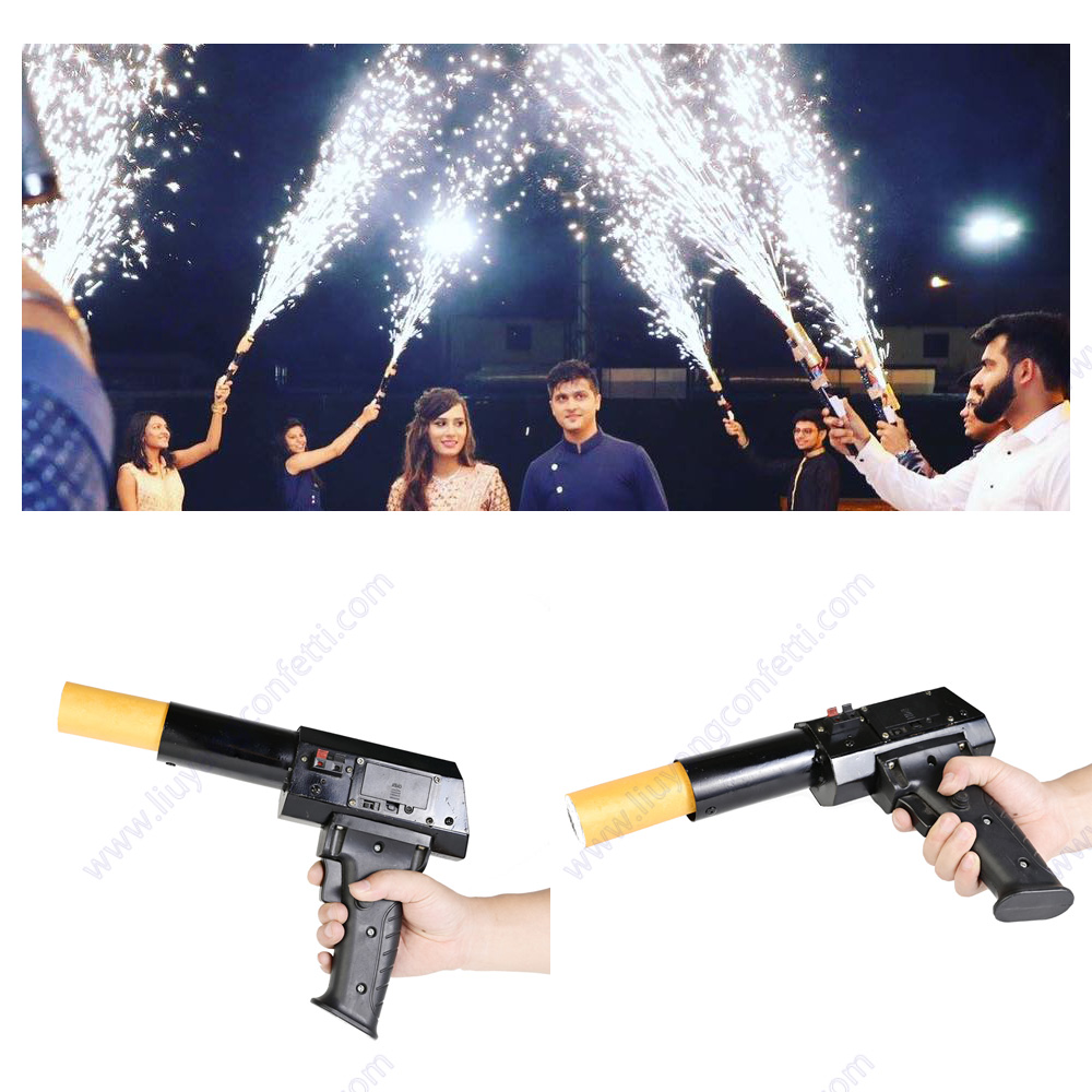 Confetti Cannon Tube - Pistola pirotécnica fría, tirador de mano,