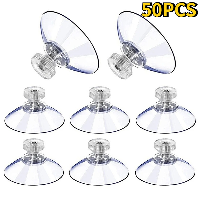 Plastic Cup 50Pcs - 5/50 Uds. Ventosas redondas transparentes y