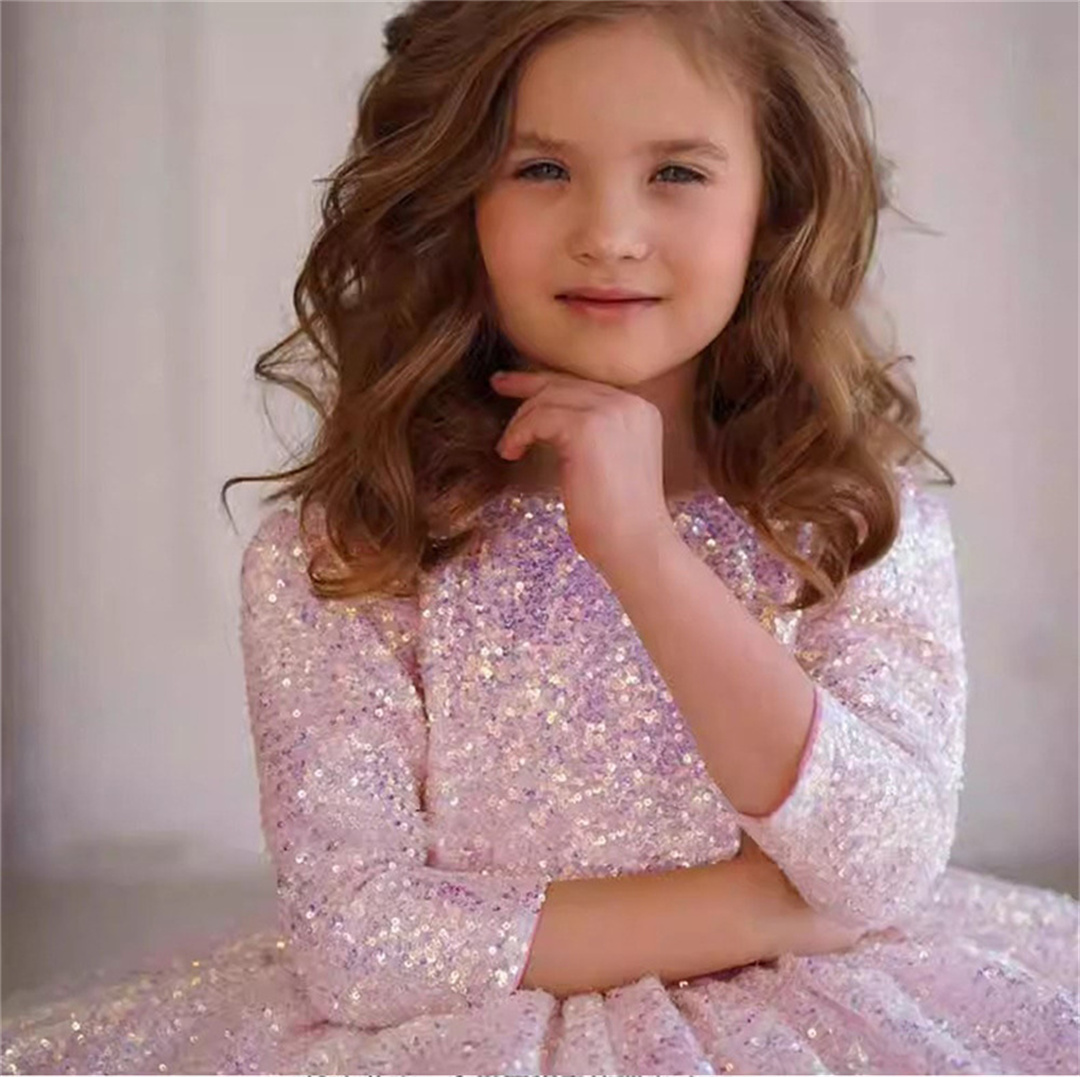 Vestido rosa brillante para ni - Birthday Sash Glitter reseña y precio