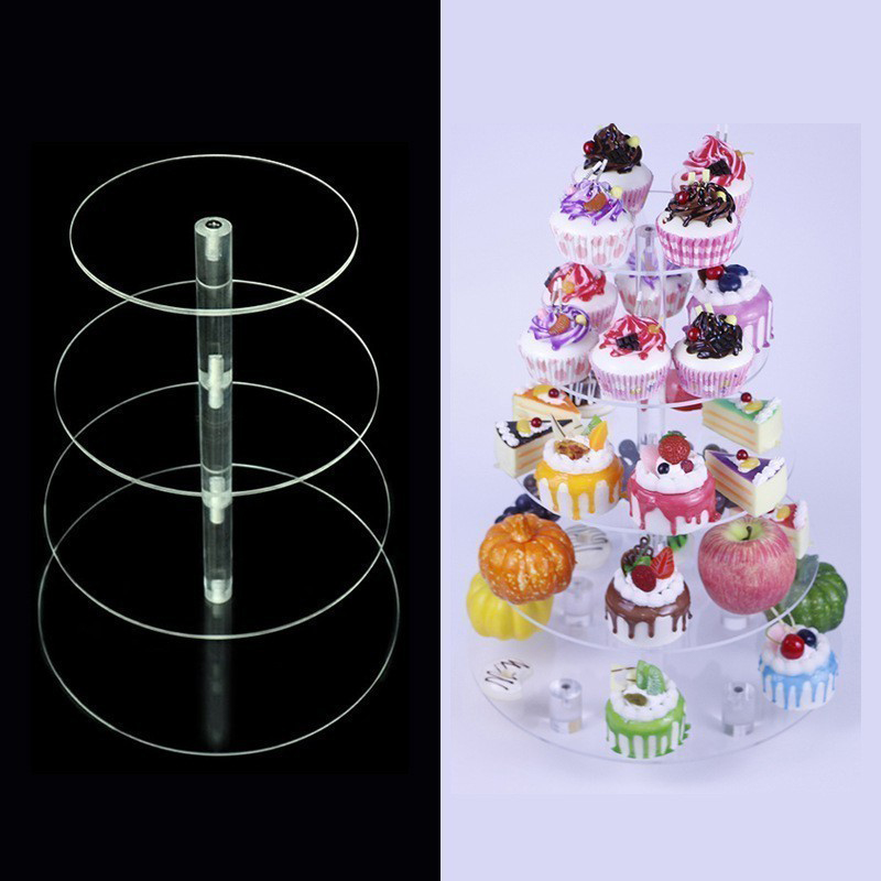 Soporte redondo acrílico para  - Cupcake Stand Tier reseña y precio