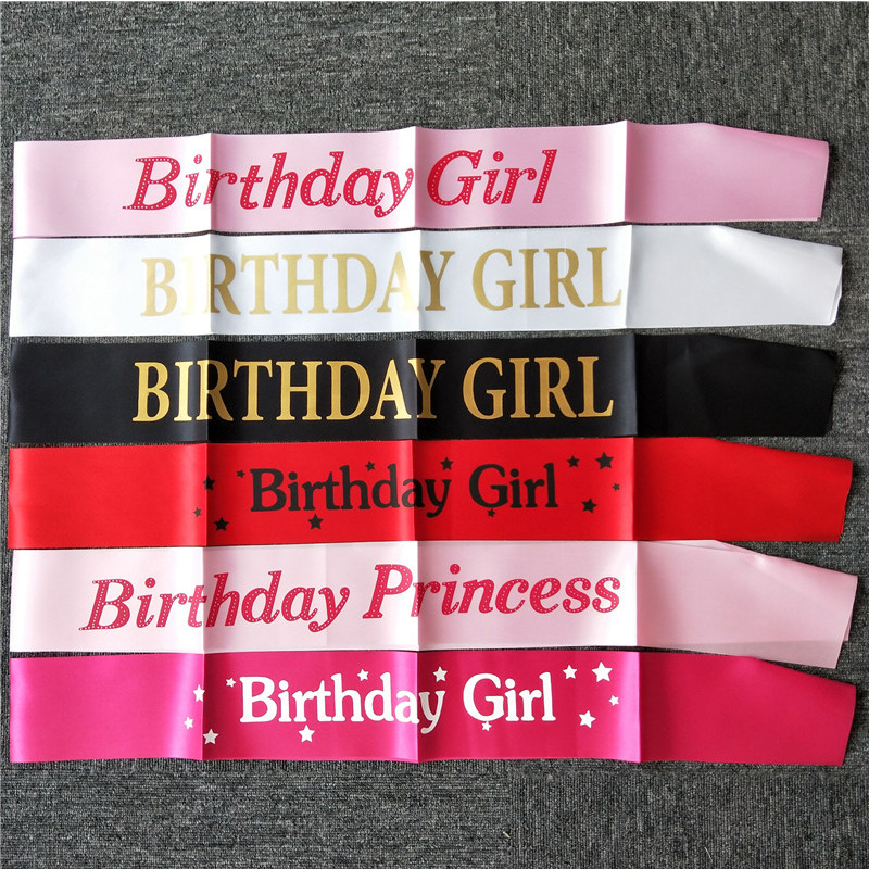 Cintas de cumpleaños para niña - Birthday Sash Glitter reseña y precio