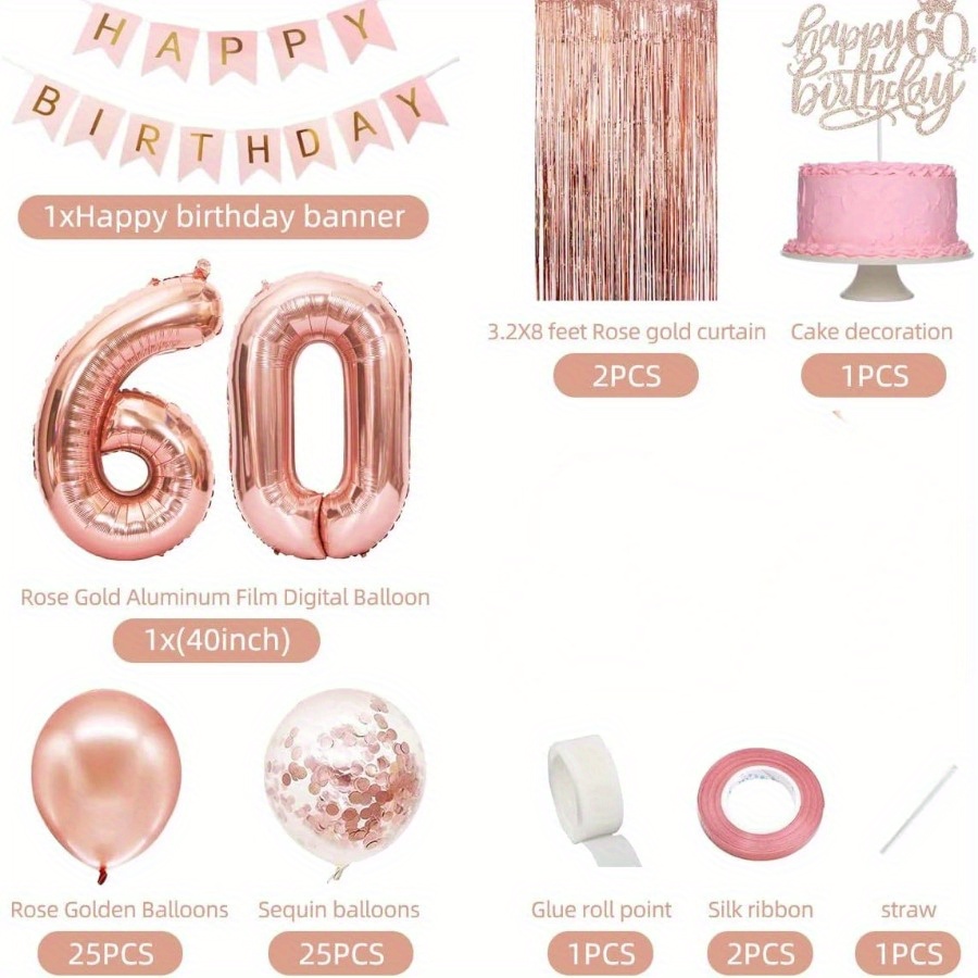 Set de 58 Globos de Número de  - Party Banner Gold reseña y precio