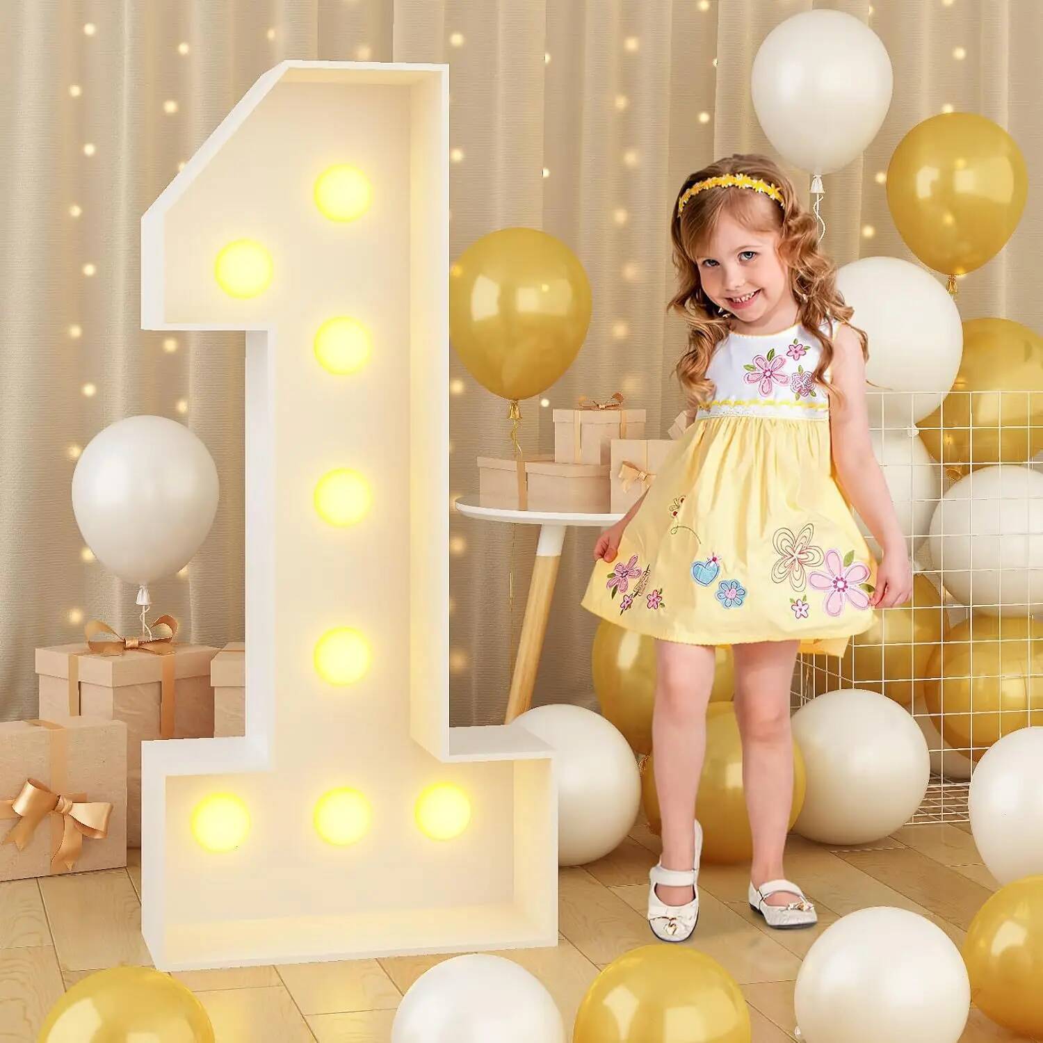 Número Gigante con Luces LED p - Led Balloon Light reseña y precio