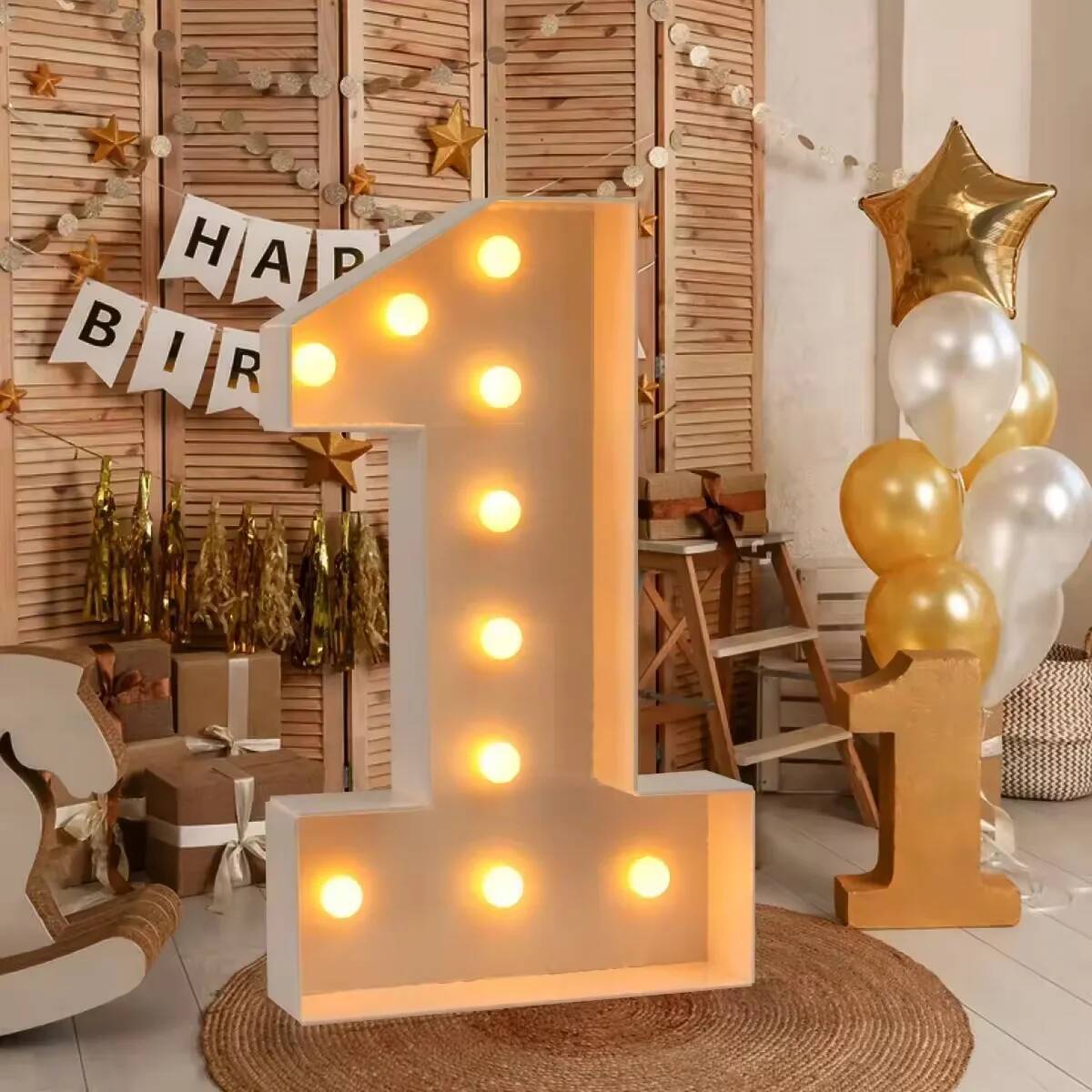 Número Gigante con Luces LED p - Led Balloon Light reseña y precio