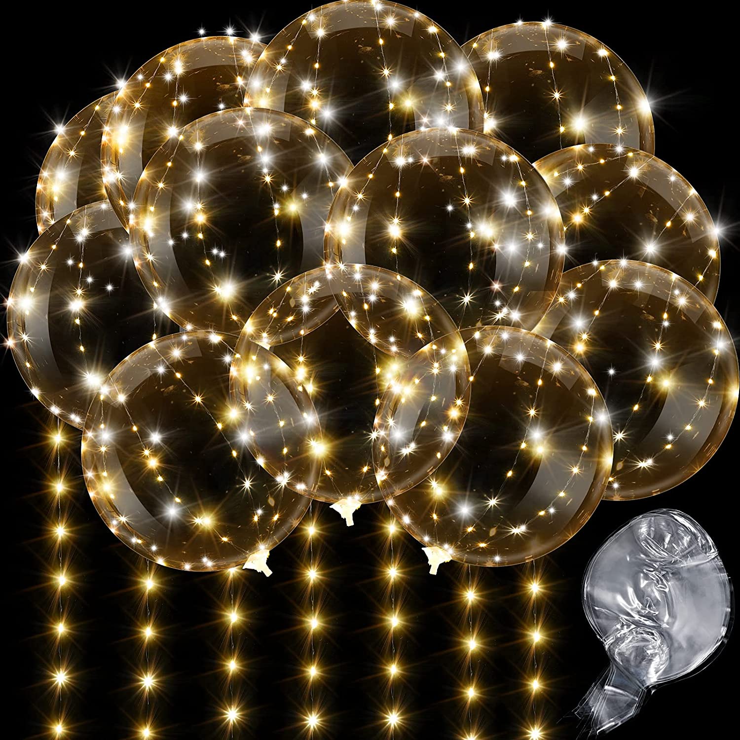 4 Uds globo Led con luz lumino - Led Balloon Light reseña y precio