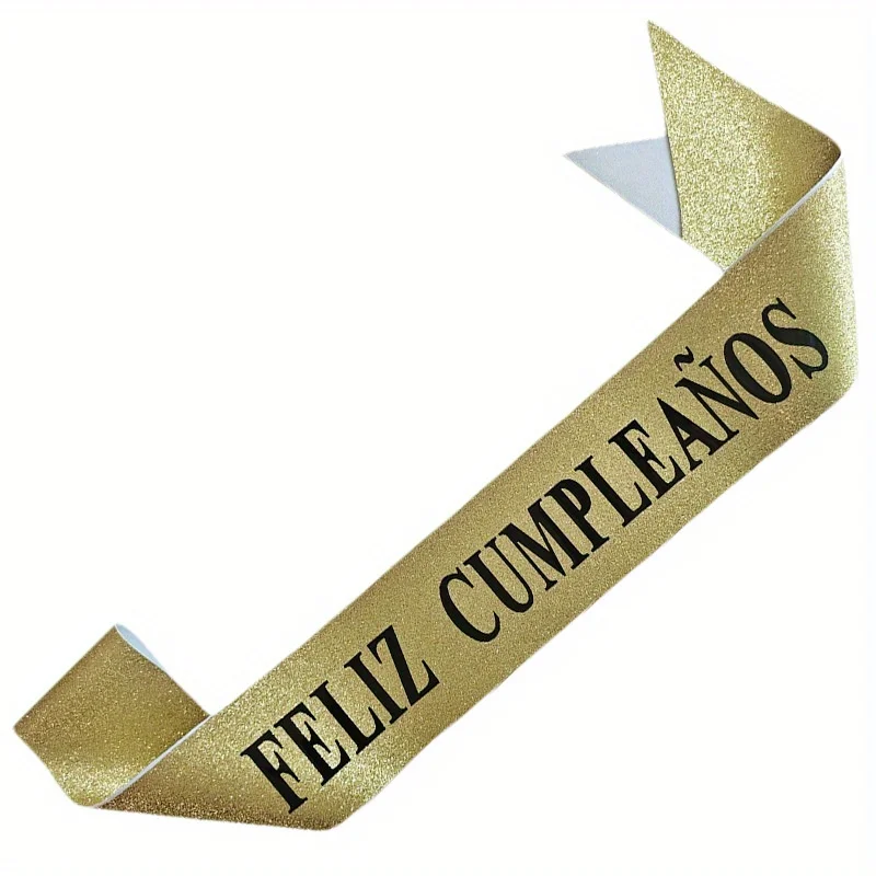 Banda de Feliz Cumpleaños con  - Birthday Sash Glitter reseña y precio