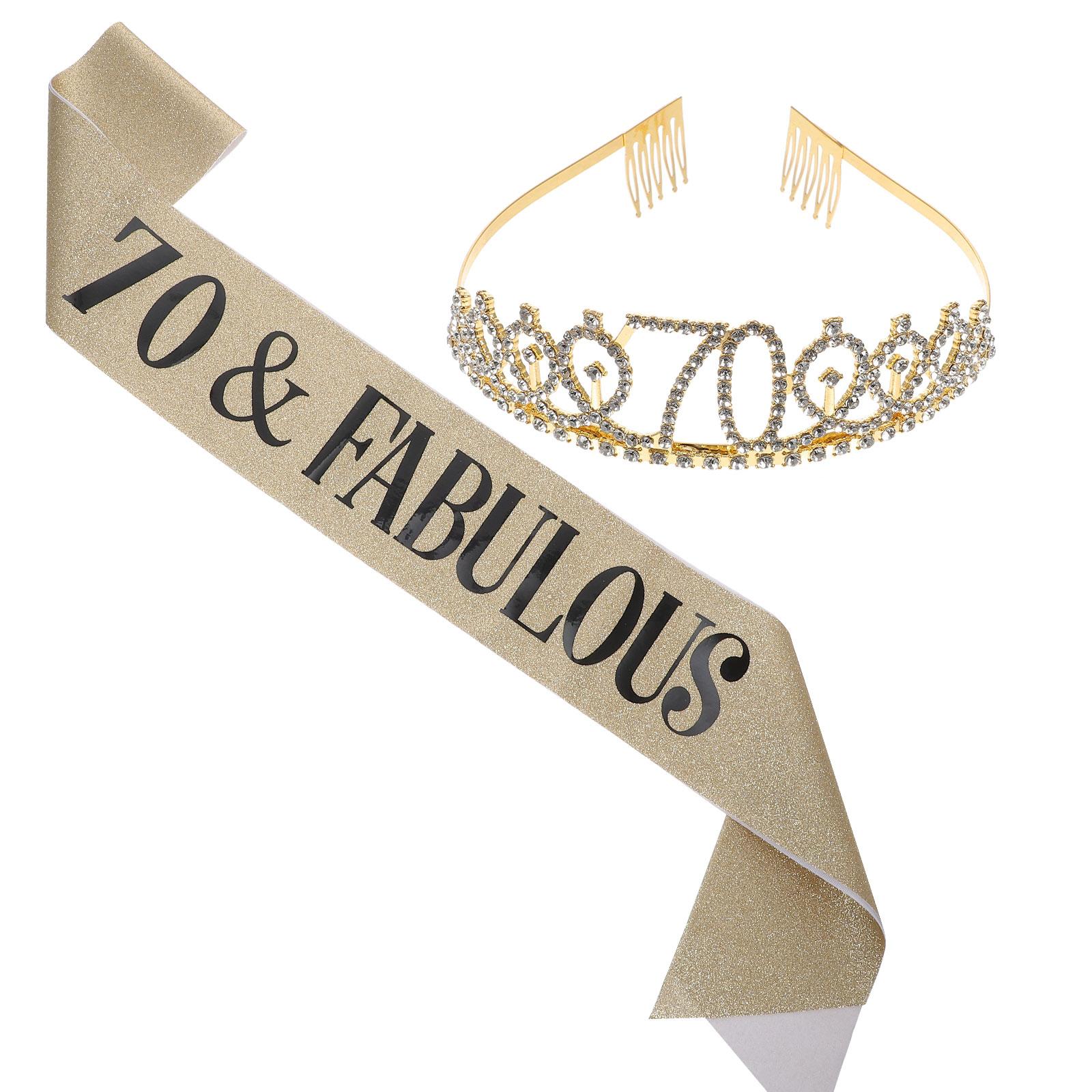 Conjunto de corona de cumpleañ - Birthday Sash Glitter reseña y precio