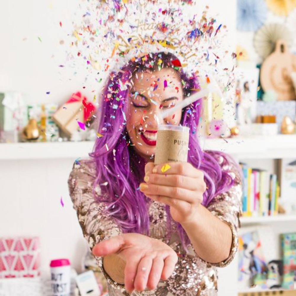Confeti redondo de realce para - Confetti Cannon Tube reseña y precio