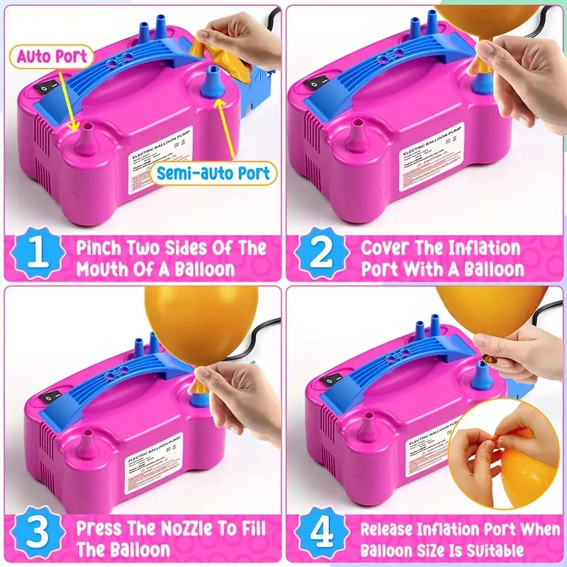 1 unidad, bomba de aire eléctr - Balloon Pump Hand reseña y precio