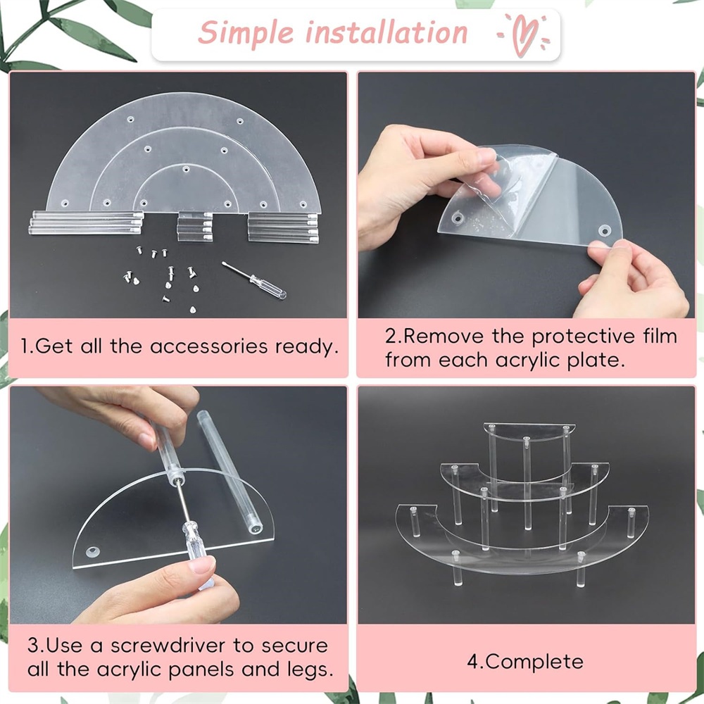 Exhibidor Acrílico de 1/2 Piez - Cupcake Stand Tier reseña y precio