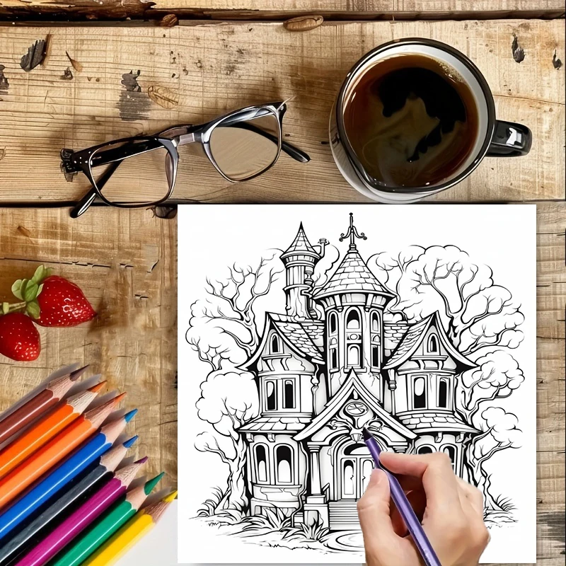 Libro de Colorear de Casas Enc - Event Supplies reseña y precio