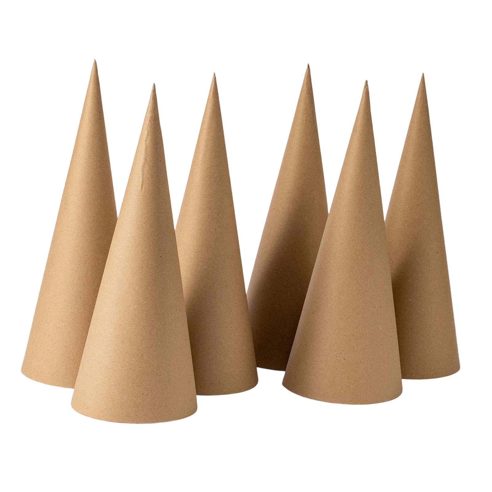 6 conos de Mache de papel Kraf - Party Hat Cone reseña y precio