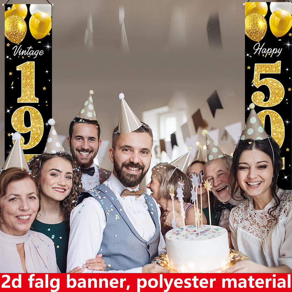Banner plano 2D, banner de cum - Party Banner Gold reseña y precio