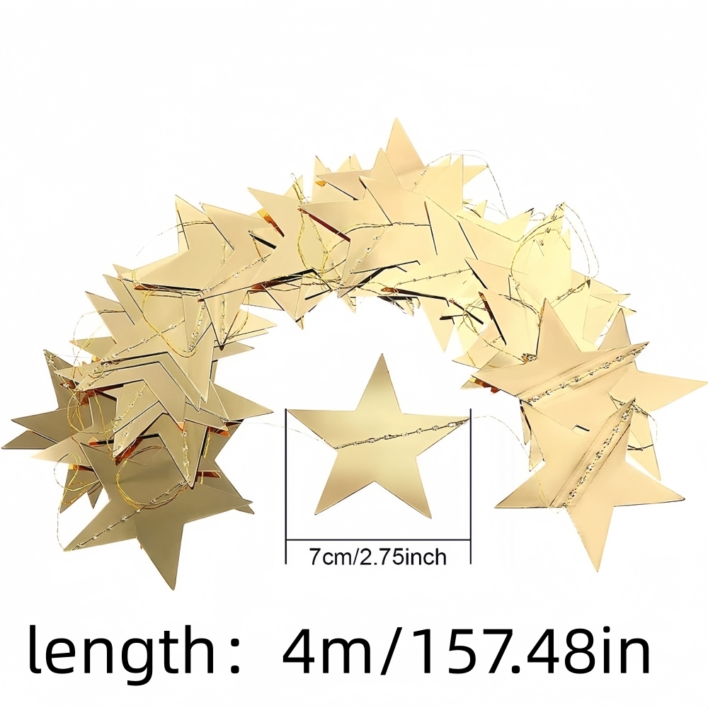 Guirnalda de estrellas de cinc - Party Banner Gold reseña y precio