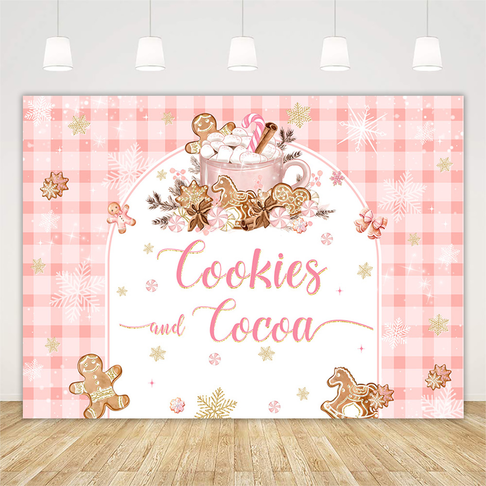 Navidad pan de jengibre Baby S - Dessert Table Backdrop reseña y precio