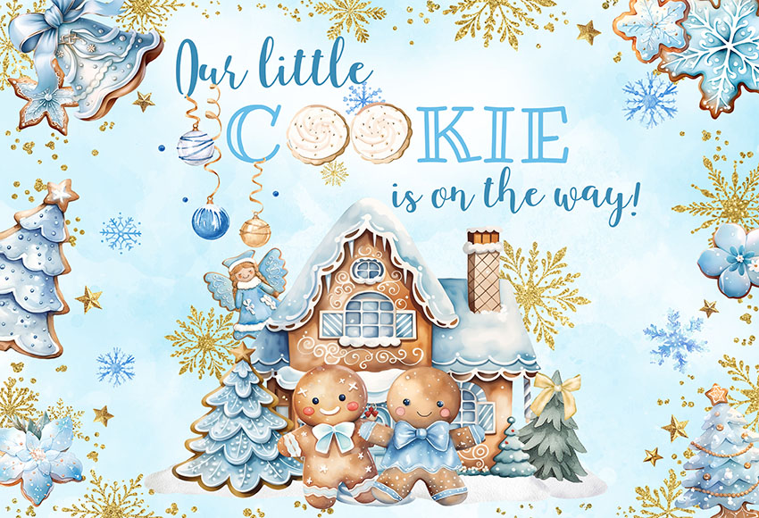 Navidad pan de jengibre Baby S - Dessert Table Backdrop reseña y precio