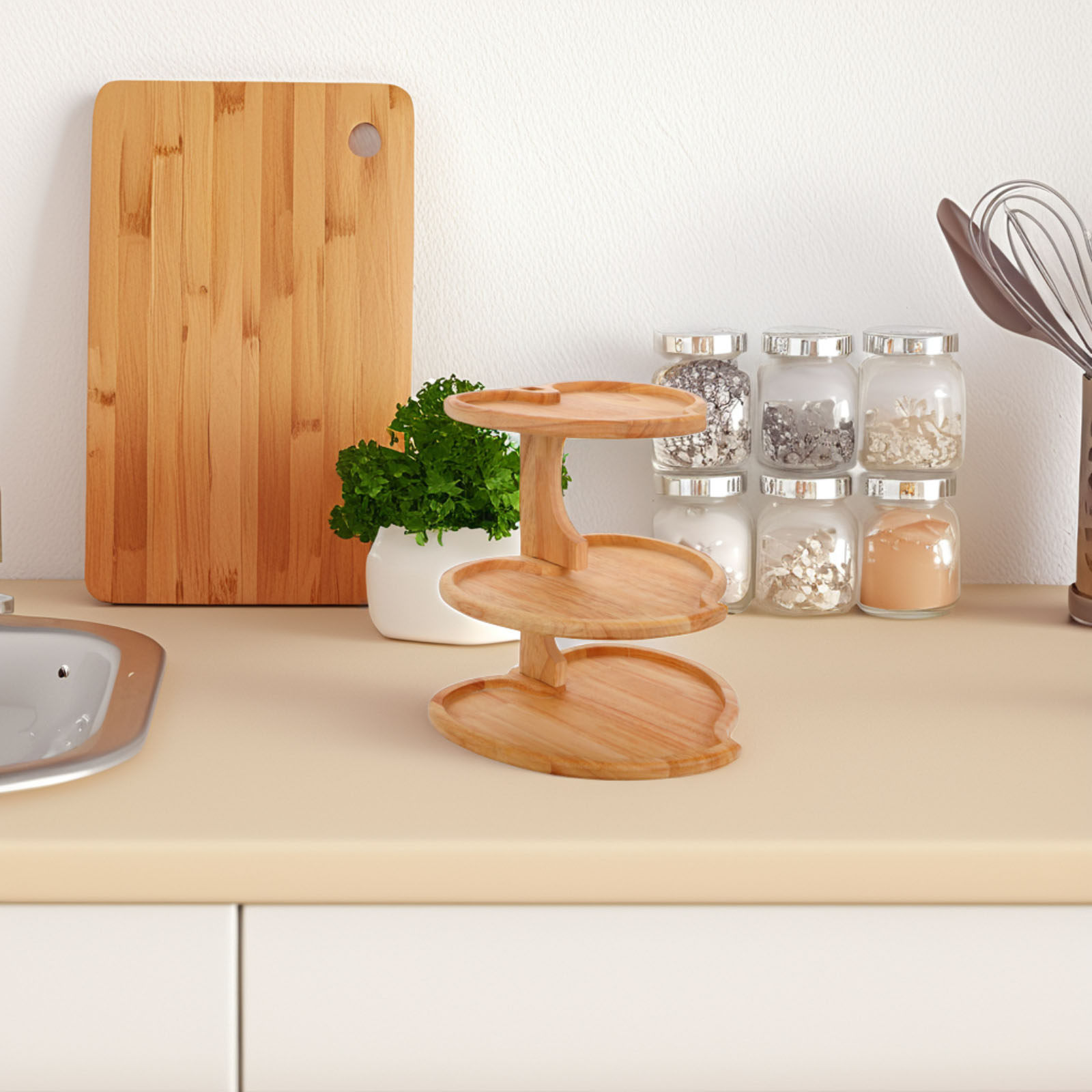 Bandeja de Madera de 3 Niveles - Cupcake Stand Tier reseña y precio