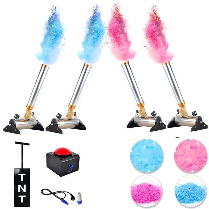 TNT Gender Reveal Cañón eléctr - Confetti Cannon Tube reseña y precio